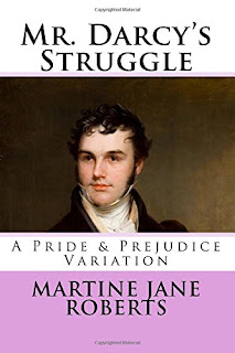 Book cover: Mr Darcy's Struggle by Martine Roberts