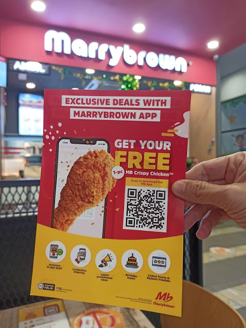 Marrybrown Mobile App - Special Deals - Free 1 pc Marrybrown Crispy Chicken