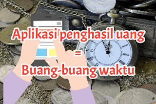 Gambar jangan tertipu dengan aplikasi penghasil uang 