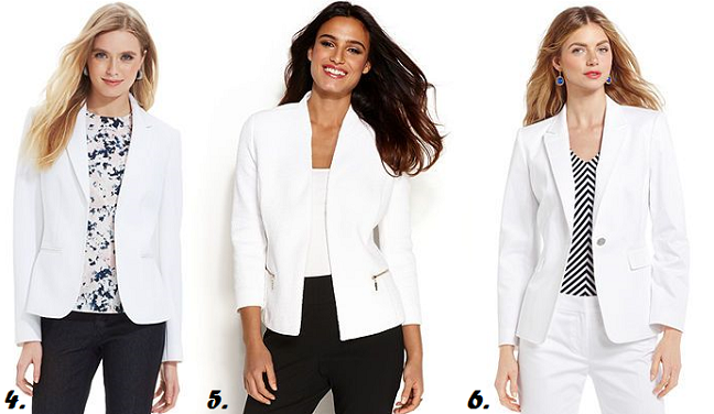 white blazer for women