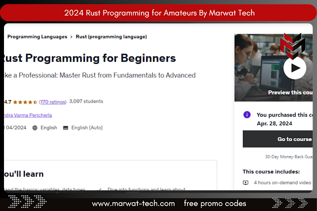 2024 Rust Programming for Amateurs By Marwat Tech