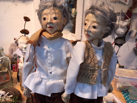 two puppets in the making- Reflection Project by Corina Duyn