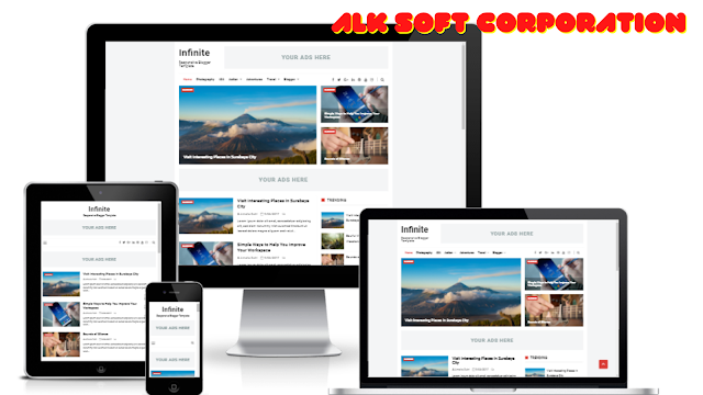 Infinite Premium Blogger Theme Free Download By ALK Soft Corporation