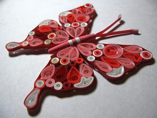 beautiful quilled butterflies