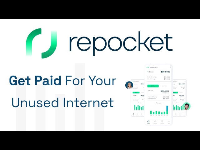 Earn money with Repocket. Share your unused internet and earn money.