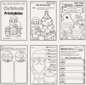 Christmas Printables for any Word List