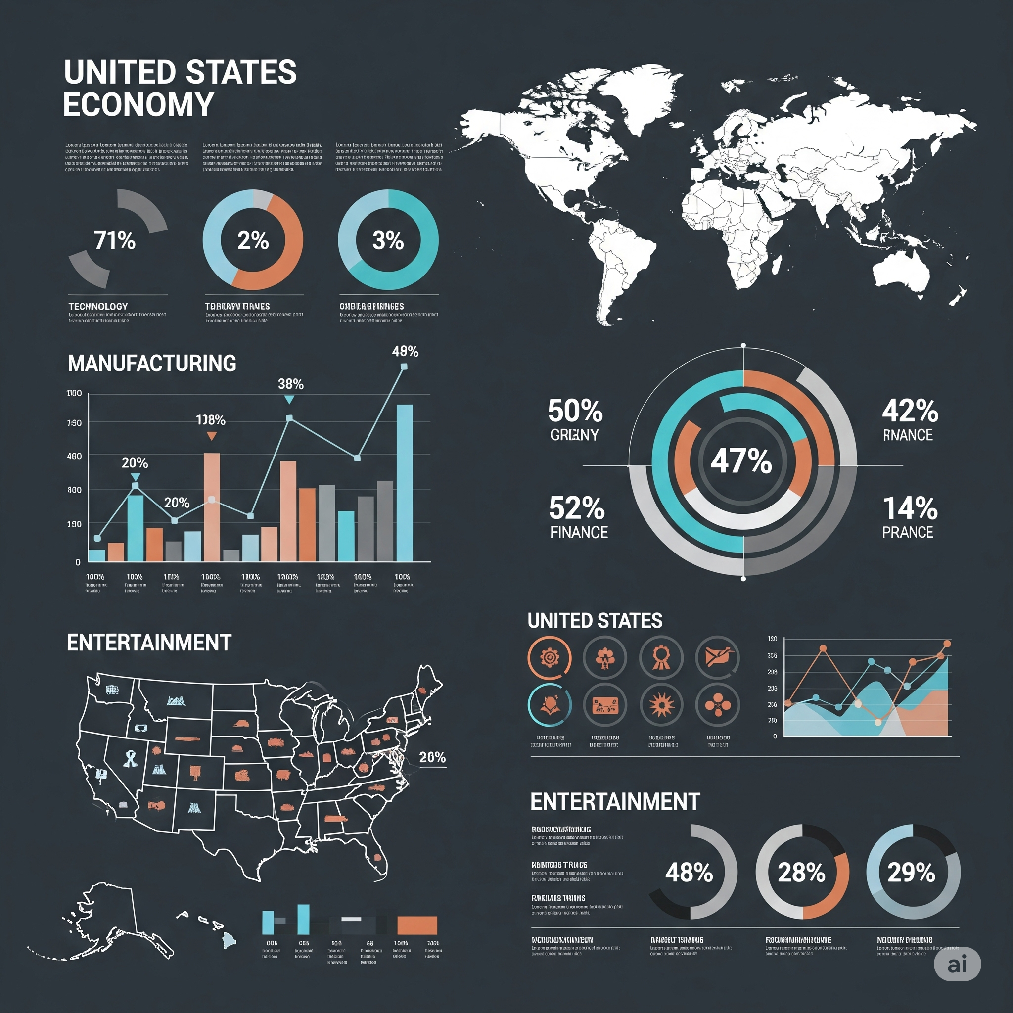 The United States Diversified Economy