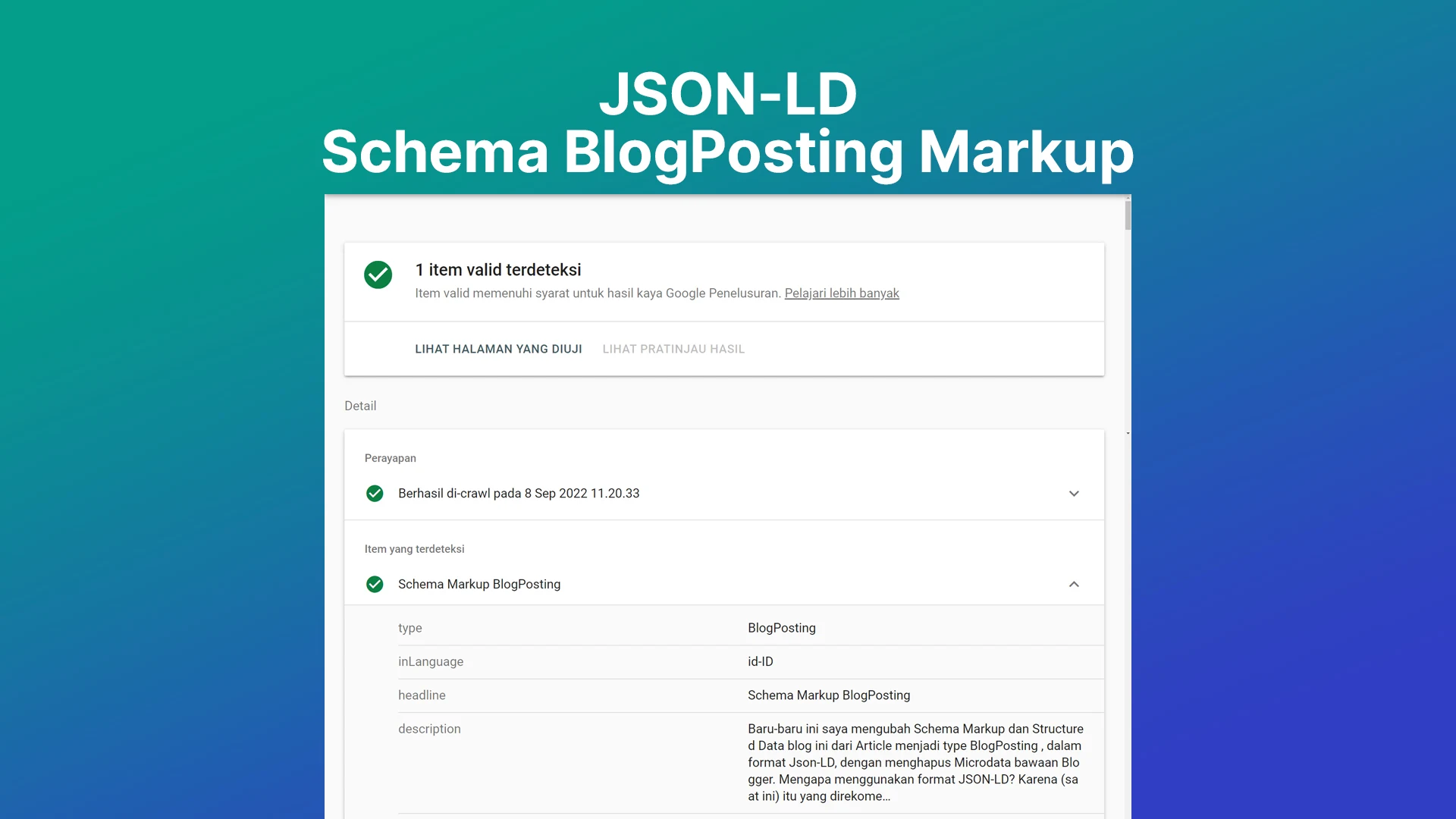 Schema Markup BlogPosting