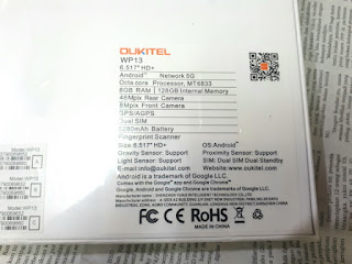 Hape Outdoor Oukitel WP13 5G New RAM 8/128 NFC IP68 IP69K Certified Baterai 5280mAh