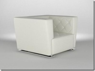 fauteuil cuir blanc