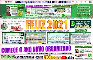 PLANILHA PARA 2021 ORGANIZADO