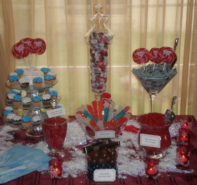 We have been busy this holiday season making candy buffets for different 