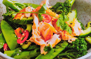 salade pulled salmon