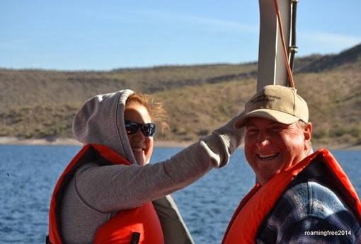 Tom & Leece enjoying the boat tour
