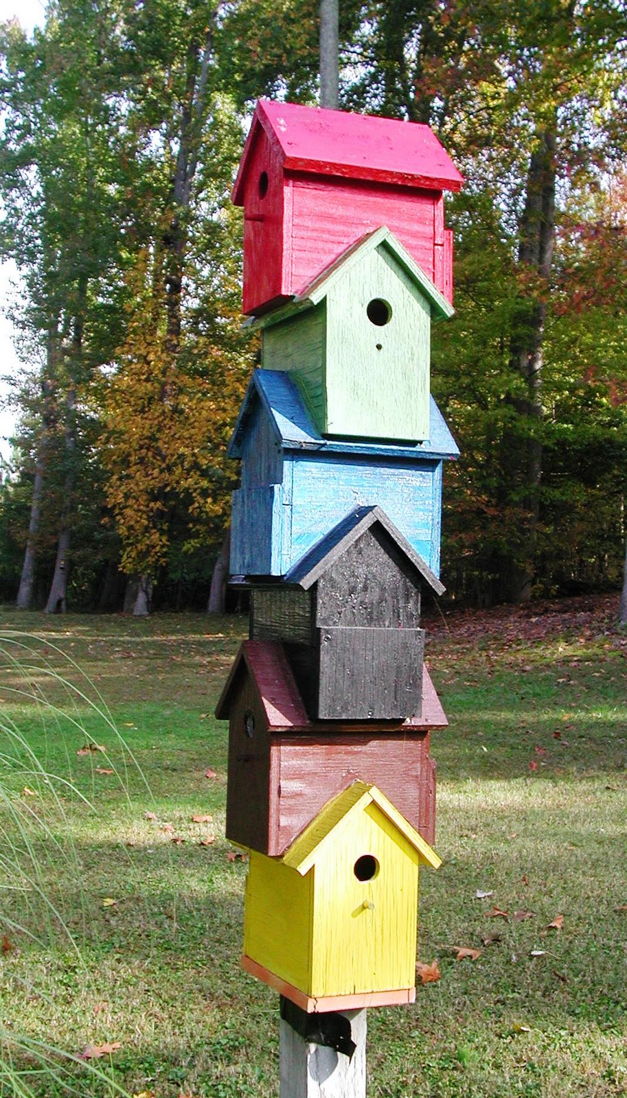 Homemade Bird Houses Decoration