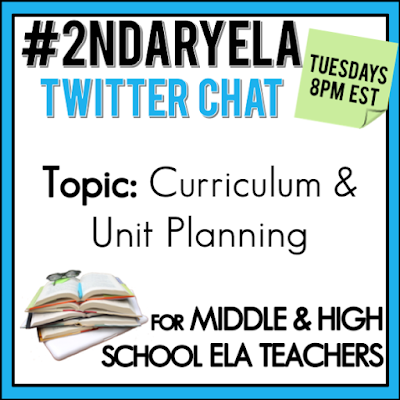 Get some new ideas on long range curriculum and unit planning with the help of fellow teachers from the #2ndaryELA Twitter chat!