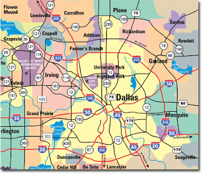 Dallas Texas Map