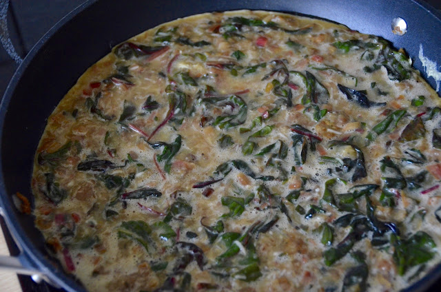 RAINBOW CHARD POTATO FRITTATA