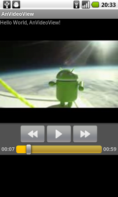 A simple example using VideoView to play 3gp from YouTube