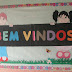 Mural de Boas Vindas em papel.