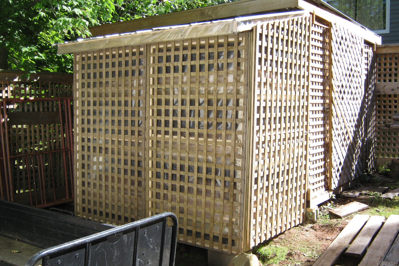 wood storage barns