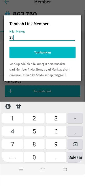 Cara Set Link Member Aplikasi Raja Pulsa