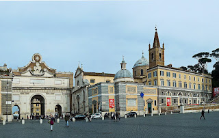 The Church of Santa Maria del Popolo is in Piazza del Popolo, adjoining Porta del Popolo