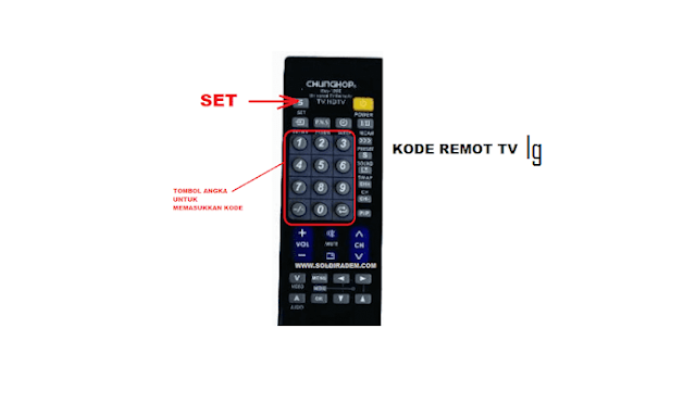 Kode remot TV LG LED, tabung dan Cara setting Kode