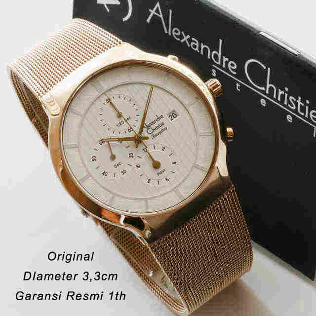 Jual jam tangan wanita ori alexandre christie 6245