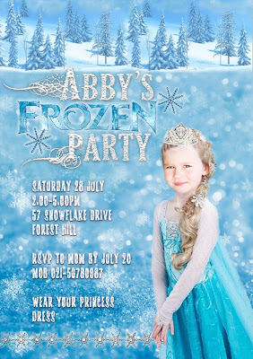 Personalized FROZEN party invitation (2)