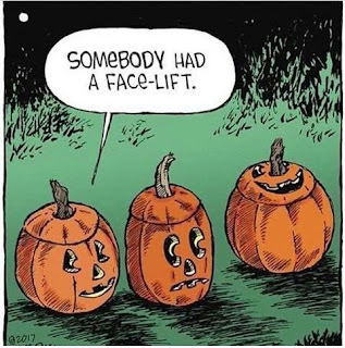 Somebody-Has-A-Face-lift halloween meme