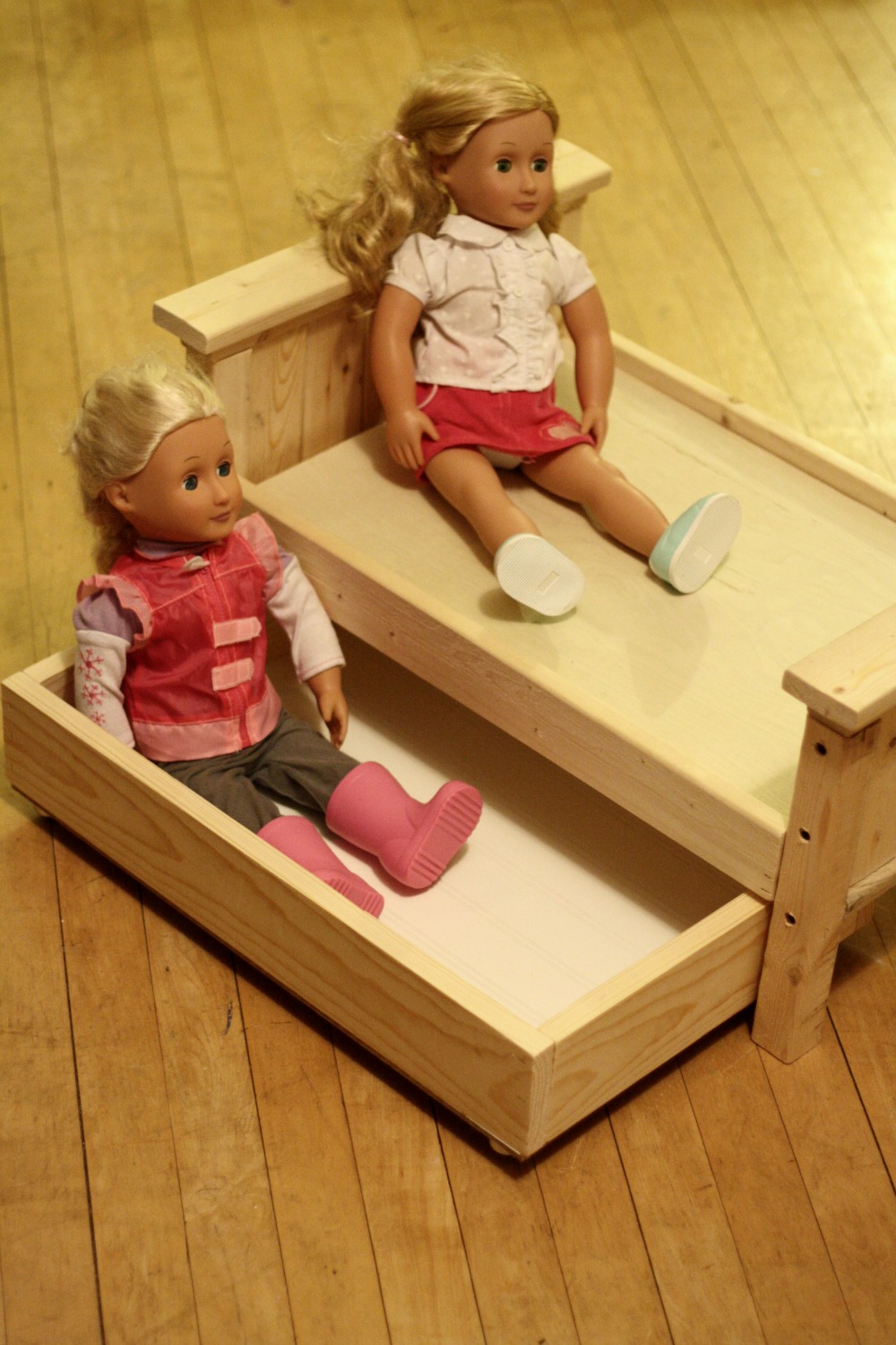 MADE: Pieces For Reese: 18" Doll: Modified Farmhouse Bed ...