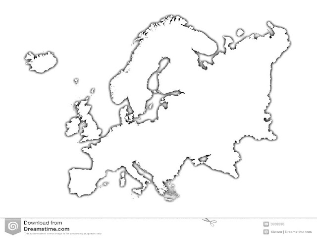 Europe Map Template 