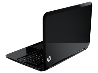 HP Pavilion TouchSmart 15z side and back view