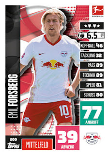 Topps Match Attax Bundesliga 2020-2021 RB Leipzig Set