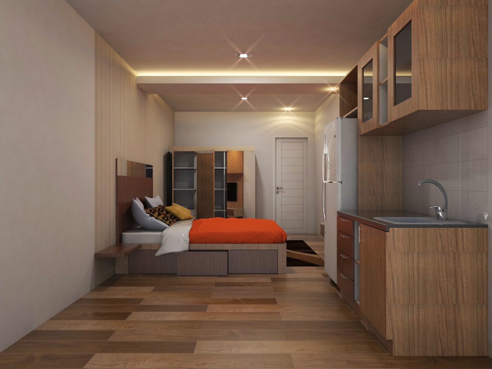 Design Interior Untuk Apartemen Type Studio | Sobat Interior Rumah