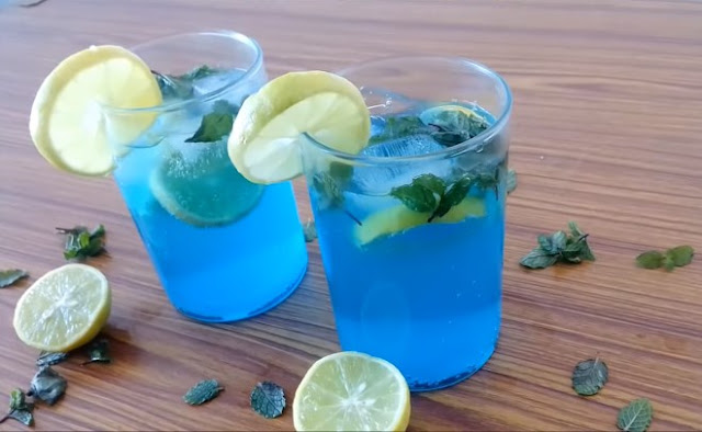 Blue Lagoon Mocktail #drinks #kidfriendly