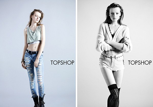 Anastasia Kuznetsova - Topshop Denim Campaign