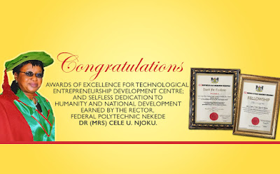 FPNO Rector got award of Excellence for technological Entrepreneurship Development Centre