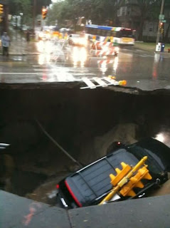 Milwaukee Sinkhole on Brochure Explaining How To Use The Odls Is Also Available On The