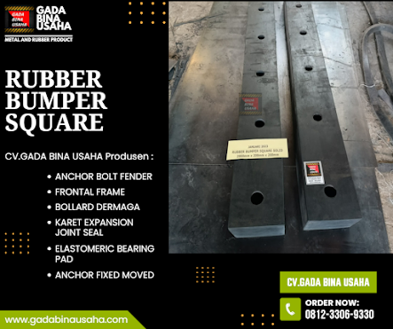 rubber bumper square gudang