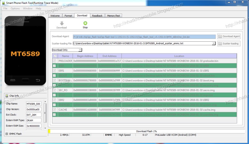 Bán file tablet N7 MT6589 rom flashtool ok 