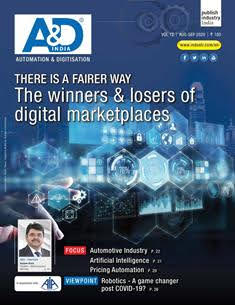 A&D Automation & Drives - August & September 2020 | TRUE PDF | Mensile | Professionisti | Tecnologia | Industria | Meccanica | Automazione
The bi-monthley magazine is aimed at not only the top-decision-makers but also engineers and technocrats from the industrial automation & robotics segment, OEMs and the end-user manufacturing industry, covering both process & factory automation.
A&D Automation & Drives offers a comprehensive coverage on the latest technology and market trends, interesting & innovative applications, business opportunities, new products and solutions in the industrial automation and robotics area.
The contents have clear focus on editorial subjects, with in-depth and practical oriented analysis. The magazine is highly competent in terms of presentation & quality of articles, and has close links to the technology community. Supported by Automation Industry Association (AIA) of India and with an eminent Editorial Advisory Board, A&D Automation & Drives offers a better and broader platform facilitating effective interaction among key decision makers of automation, robotics and allied industry and user-fraternities.