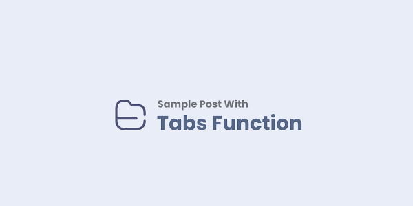 Split Article with Tab Function