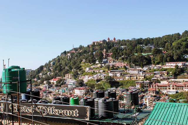 A View of Nainital in the morning from hotel window