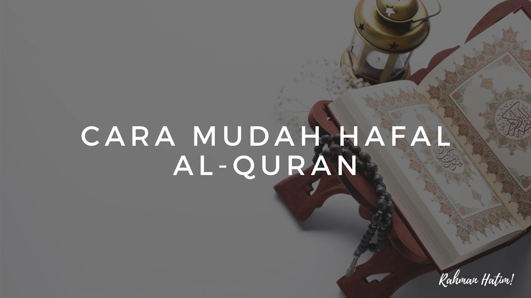 Lelaki Ini Kongsi Rahsia Cara Untuk Mudah Ingat Bila Baca Al-Quran (Mengikut Kaedah Uthmaniyah)