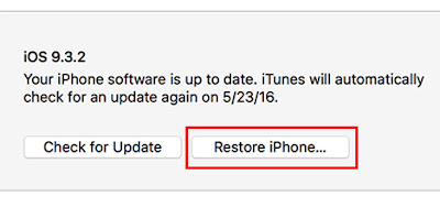 iOS 13 - Update via iTunes
