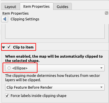 Clipping settings window