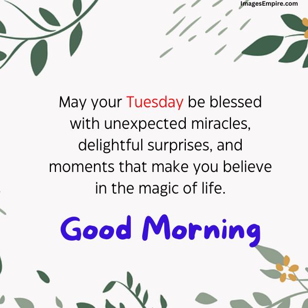 Happy Positive Good Morning Tuesday Blessings Images - Have a Blessed Tuesday