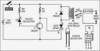 Using Laser Torch Intruder Detector Circuit Diagram